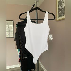 Good American White Bodysuit